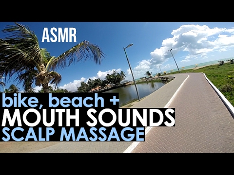 ASMR BINAURAL passeio na ciclovia: mouth sounds, scalp massage (Português | Portuguese)