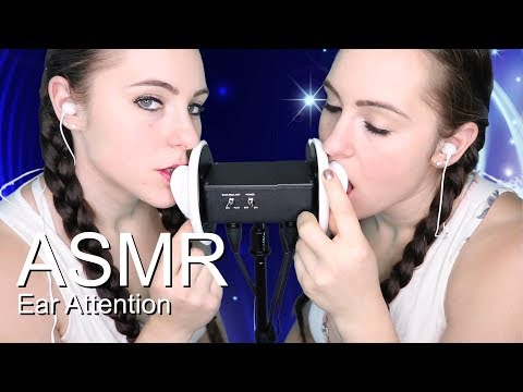 ASMR Twin ear eating | Ear Sucking | Ear Licking