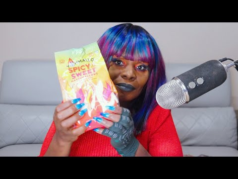 SWEET SPICY MARSHMALLOWS ASMR EATING SOUNDS