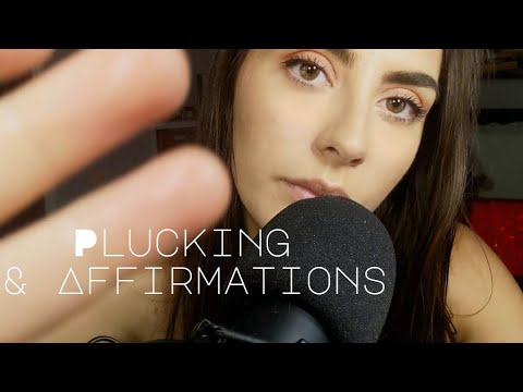 ASMR | Plucking & Pulling Negative Energy (+ Positive Affirmations)