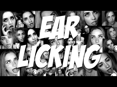 Ear licking, ear eating, mouth sounds | ASMR_kotya