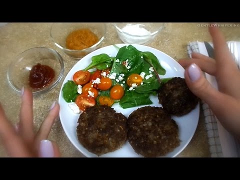 Cooking ASMR : Russian Beef and Buckwheat Patties. Soft Spoken. Back to Basics. Eating sounds.