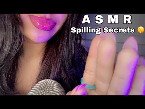 ASMR~ Brain Melting Inaudible Whispers Spilling Juicy Secrets🤫 + Mouth Sounds