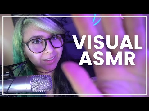 ASMR // Hand, Light Gloves, & Brush Visuals + mouth sounds (no talking)