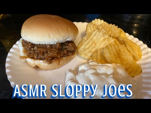 ASMR Cook With Me~Sloppy Joes|Onion and Pepper Cutting