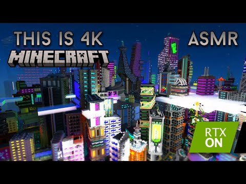 Fall Asleep to 4k Minecraft ASMR 🌃 Ear to Ear Whispering 😴 Music & Sound Effects