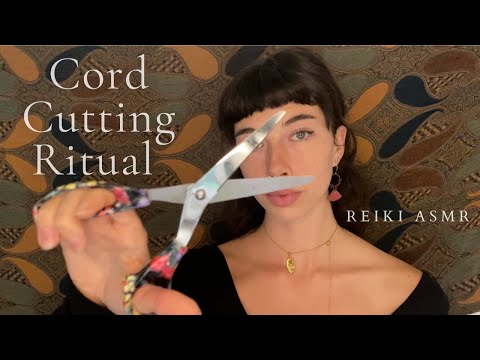 Reiki ASMR ~ Cord Cutting Ritual | Opened Intention | Plucking | Release | Relaxing | Energy Healing