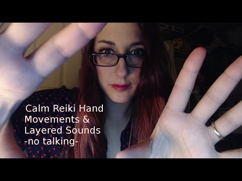 Reiki Hand Movements & Finger Poking with Layered Sounds ASMR
