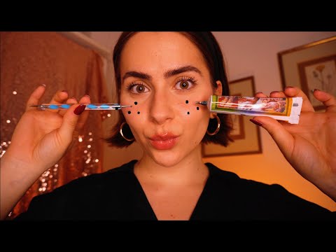 ASMR Doing Your FRECKLES and giving you LOTS OF TINGLES