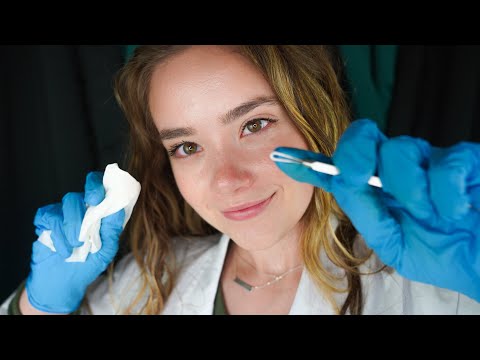 ASMR DERMATOLOGIST Examination Roleplay! Doctor, Face Touching, Steam, Gloves