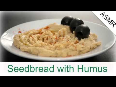 Binaural ASMR Eating Seedbread with Humus I Ear to Ear, Eating Sounds, Mouth Sounds
