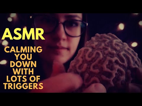😏ASMR - Calming You Down Roleplay with Different Triggers - Tapping - Scratching - Crinkling 😏