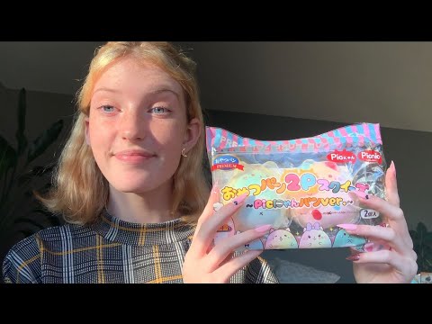 squishy review part 2 ASMR | long nails