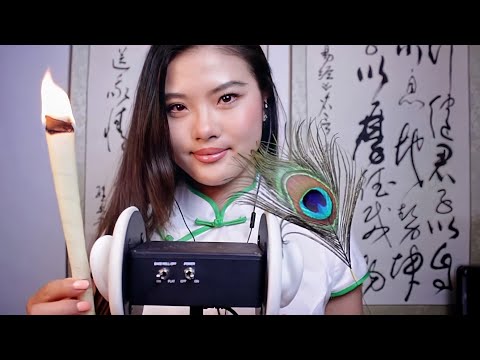 ASMR~Traditional Chinese Ear Cleaning🦻🍃(Whispered)