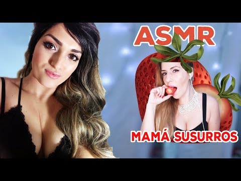 ASMR GIRLFRIEND | EATING STRAWBERRIES | Comiendo fresas con chocolate | Ft. MAMA SUSURROS