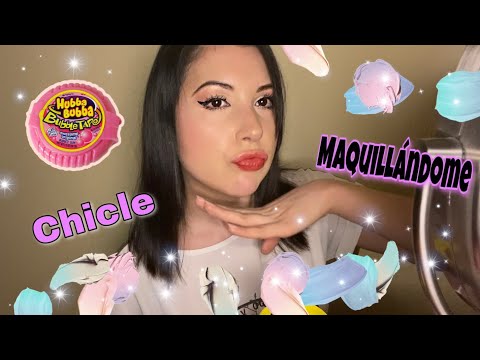 ASMR Me Maquillo Masticando Chicle | Doing my Makeup & Chewing Gum | Siente muchas cosquillas!