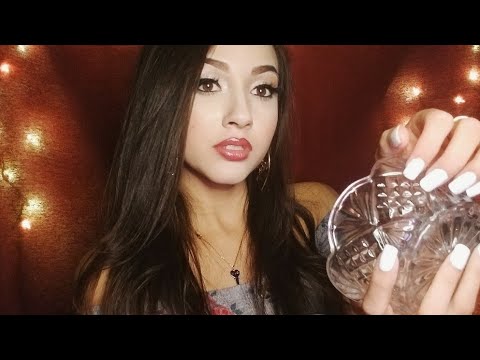ASMR| Relaxing tapping+scratching sounds on random objects *some whispered talking*✨