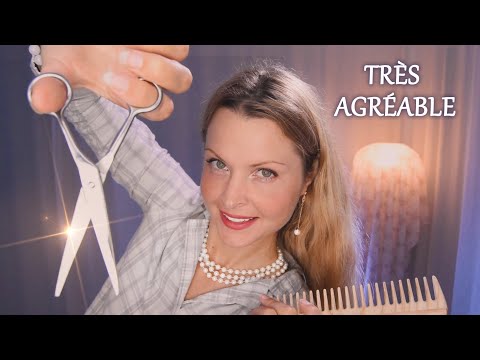 ASMR français ROLEPLAY ✨ Ta copine coiffeuse s'occupe de toi ✨ attention personnelle