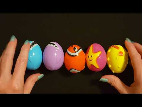ASMR | Colorful Plastic Easter Eggs Show & Tell | Tapping (Whisper)