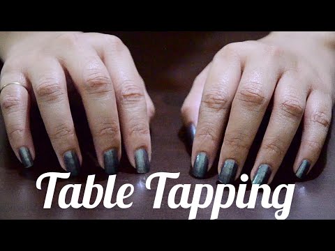 ASMR Relaxation Therapy - Tapping on wooden table |  Hand movements