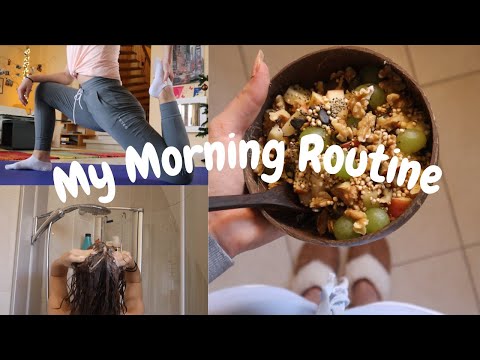 ASMR | My Morning Routine (Workout/Stretch Routine, Skincare, ...)🌞
