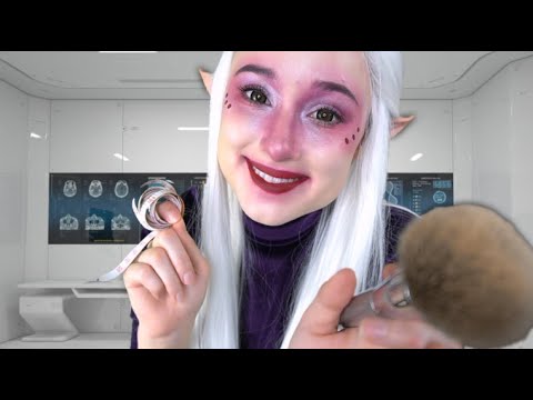 ASMR Friendly Alien Measures and Brushes You (Alien Language)