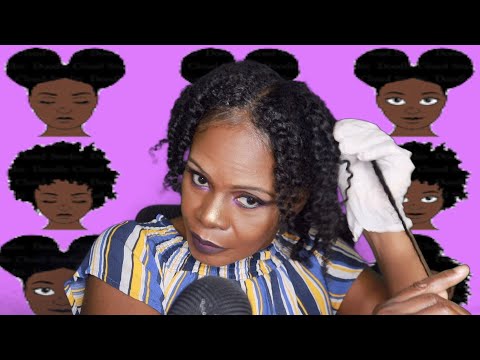 TAKING DOWN HAIR SOUNDS ASMR 2 STRAND TWIST OUT