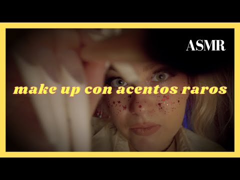 🎀 ASMR Makeup invisible roleplay 🎀 (Acentos, voz suave, susurros, inentendible)