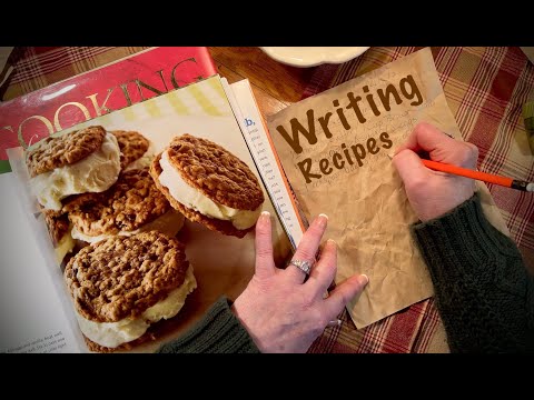 ASMR Request/Writing cookie recipes on crinkly paper with pencil (No talking) Soft spoken tomorrow.