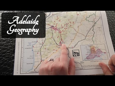 🌏 ASMR South Australia Geography Video 🌎 (Adelaide/McLaren Vale Region Map)