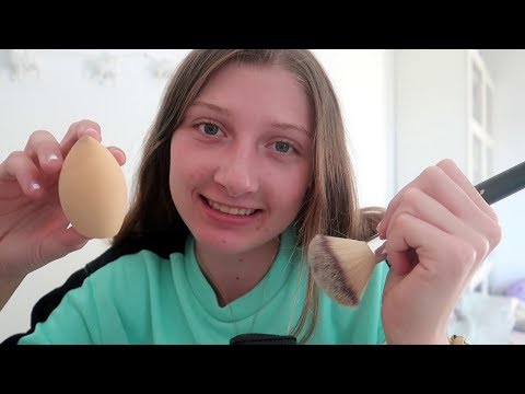 ASMR personal attention | (face touching, plucking, brushing, lotion)