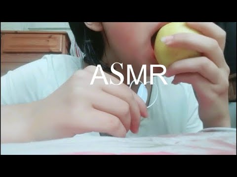 ♠ASMR/Eating Show eating an apple♠