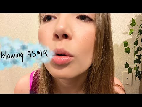 ASMR Gently Blowing Away Your Worries & Anxiety w/ Hand Movements