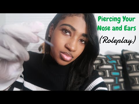 ASMR - Piercing Roleplay (Whispering|Face Touching|Mouth Sounds|Personal Attention)