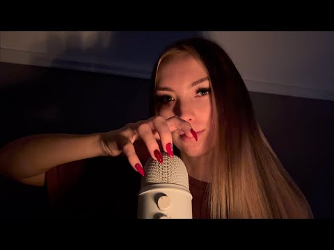 ASMR but only MIC SCRATCHING in the dark🖤 (close-up, minimal talking)