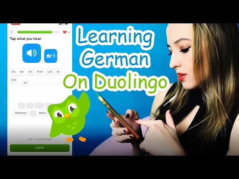 ASMR Learning German On Duolingo