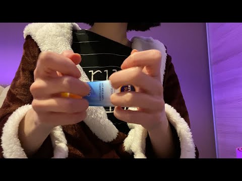 ASMR - Fast & Agressive (tapping, scratching, touching camera w objects, etc.) - Lofi (only phone)💛💛