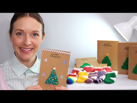 Daisy Flowers Christmas Card Making  ASMR 🎁  Roleplay