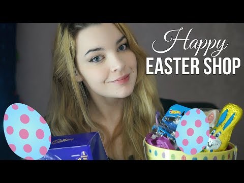 ASMR The Happy Easter Shop Role play | Loud and Soft Crinkles, Slow Tapping, Soft Spoken [Binaural]