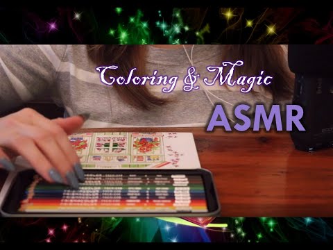 ASMR - Coloring and talking about Magic