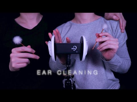 [ASMR]兄弟(３男)と一緒に耳かき - Ear Cleaning with My Brother(No talking)