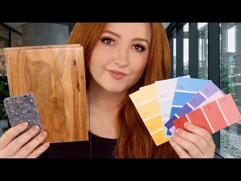 ASMR Interior Designer Roleplay (Tapping, Wood, Paint Samples, Tiles, Home Decor)