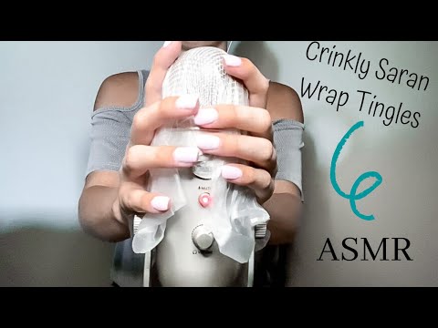 ASMR| Intense Crinkles - Saran Wrap Tingles with the Blue Yeti (no talking)