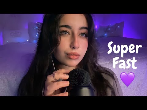 ASMR Fast & Aggressive Mouth Sounds & Mic Scratching & Hand Sounds