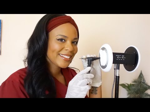 ASMR Jamaican Doctor - Detailed Ear Exam, Cleaning & Massage ft. Dossier