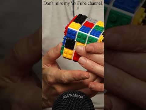 ASMR Slow Clunky Rotation Of A Colourful Plastic Cube #short
