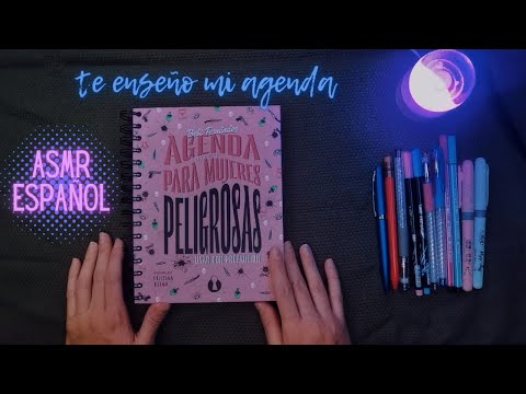 TE ENSEÑO mi nueva AGENDA | ASMR Español