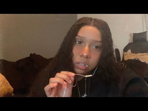 ASMR gum popping, chewing (lots of soft whispers)