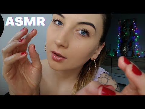 ASMR| **OIL HANDS SOUNDS** WITH MOUTH SOUNDS (no talking)