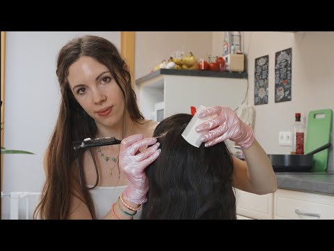 ASMR | Realistic Mommy Checks Your Scalp For Lice + Treatment